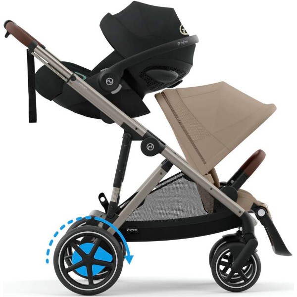 Фото - Коляска прогулочная Cybex eGazelle S TPE Almond Beige (524000547)